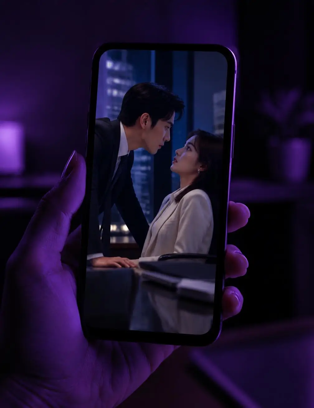 A micro drama episode playing on a phone